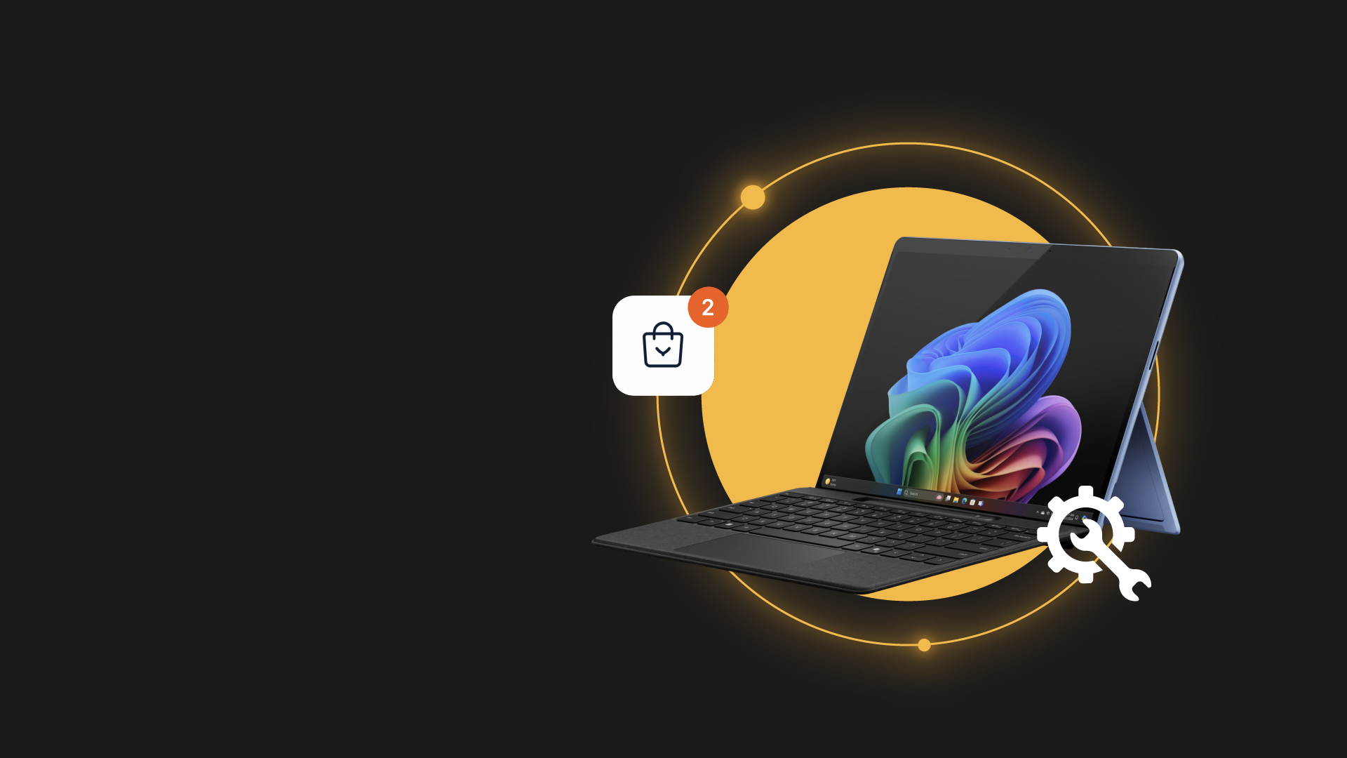 Laptop moderna para equipos informáticos de negocio